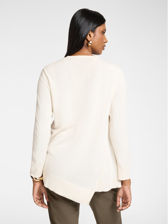 Elena Mirò Elena Mirò Sweter M578Z000719N002 Biały A-Line Fit