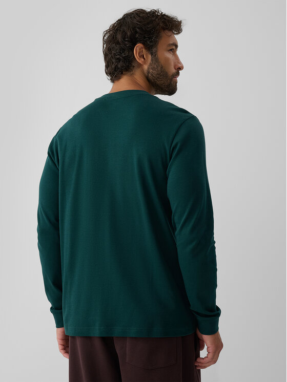 4F 4F Longsleeve casual Zielony ciemny Regular Fit