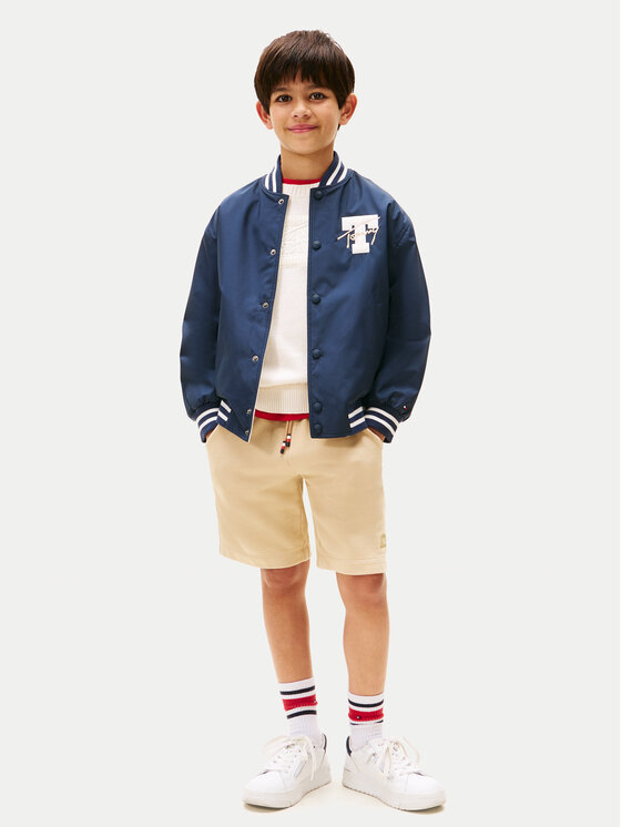 Tommy Hilfiger Tommy Hilfiger Kurtka bomber KB0KB09740 Granatowy Relaxed Fit