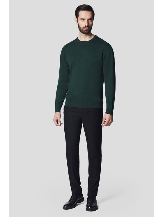 Lancerto Lancerto Spodnie materiałowe Umberto SP131224000002 Czarny Slim Fit