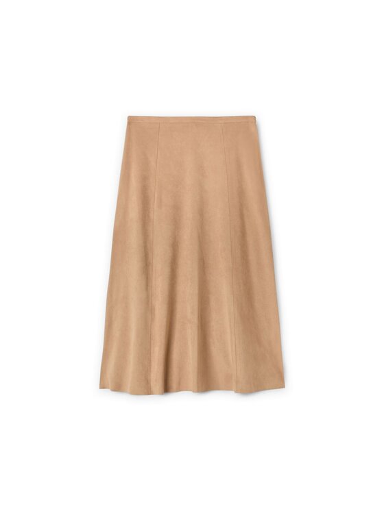 Motivi Motivi Spódnica midi 1075Q001139N012 Écru Flared Fit