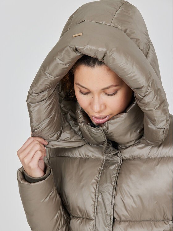 Athlecia Athlecia Zimska jakna Elly W Maxi Puffer EA233361 Rjava Regular Fit