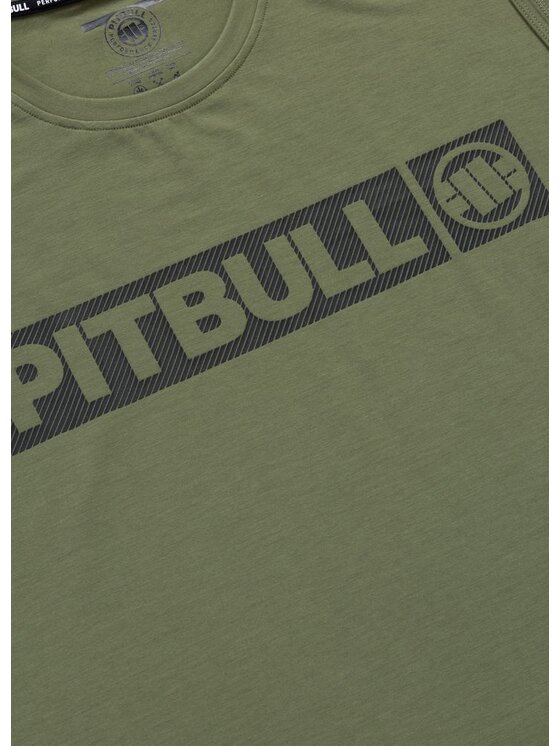 PITBULL PITBULL Koszulka techniczna Casual Sport HILLTOP Zielony Regular Fit