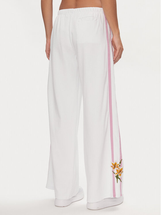 Guess Guess Долнище анцуг V4GB03 KC5R0 Бял Relaxed Fit