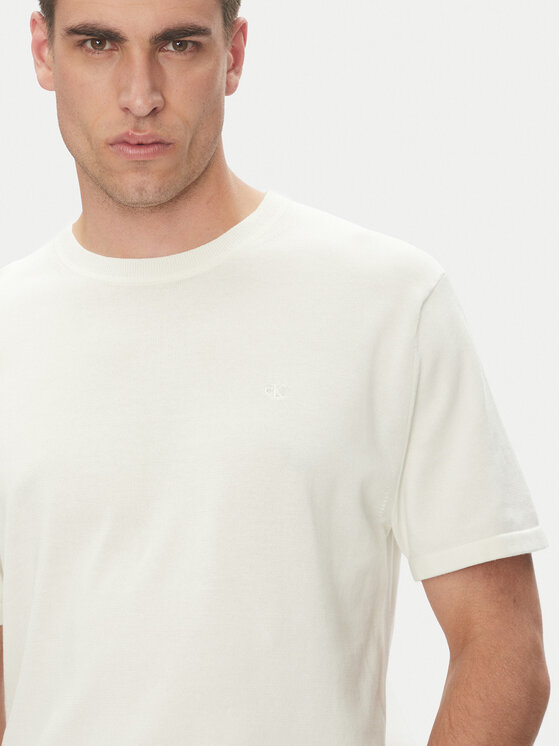 Calvin Klein Calvin Klein Tričko Supima LV04LC333G Écru Regular Fit
