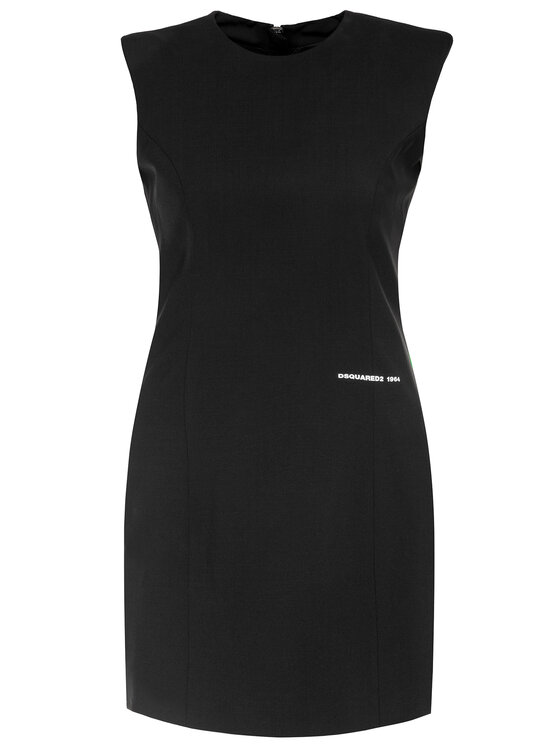 Dsquared2 Dsquared2 Cocktail obleka Arwen Back Zip S75CV0225 Črna Slim Fit