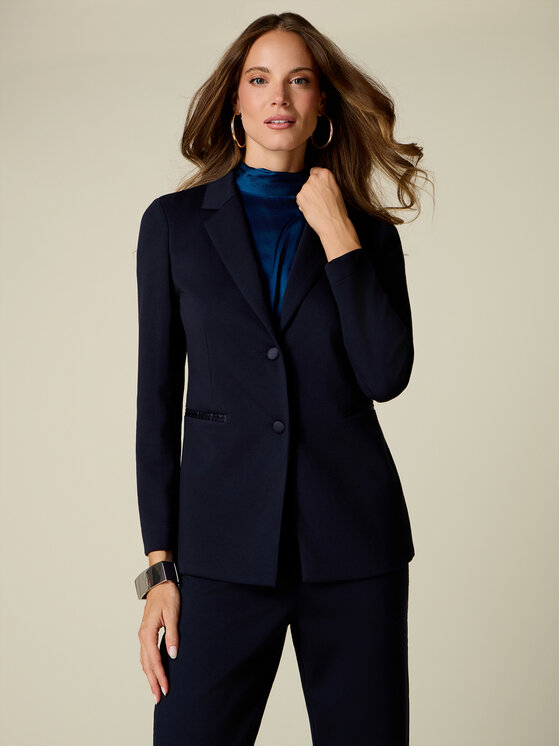 Oltre Oltre Giacca da abito R802J000356N034 Blu Slim Fit