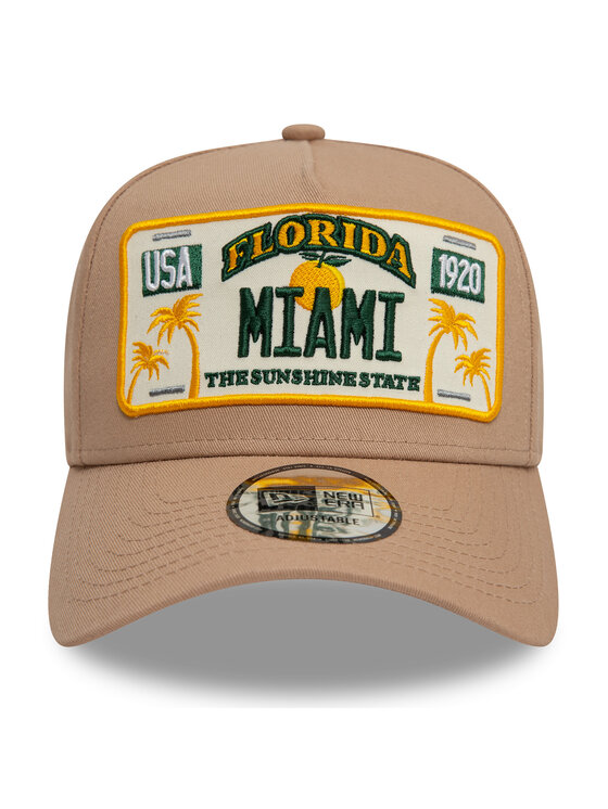 New Era New Era Šilterica Miami License Plate 9FORTY A-Frame 60595462 Bež