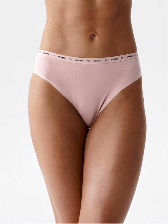 Atlantic Atlantic Figi klasyczne flat elastic Różowy