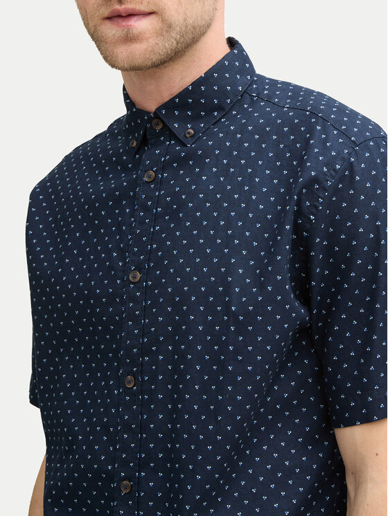 Tom Tailor Tom Tailor Koszula 1045099 Granatowy Regular Fit