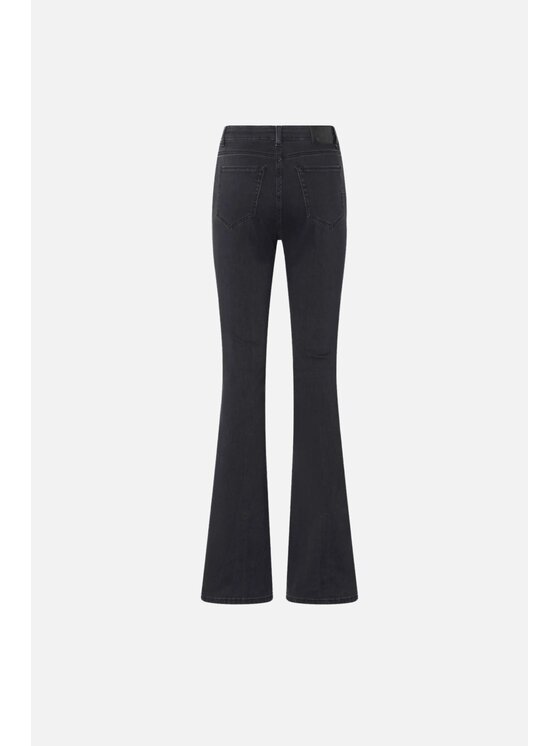PINKO PINKO Jeansy Francis Flare Czarny Wide Leg