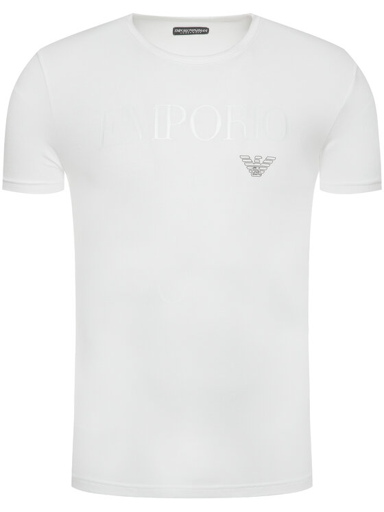 Emporio Armani Underwear Emporio Armani Underwear Marškinėliai 111035 CC716 00010 Balta Slim Fit