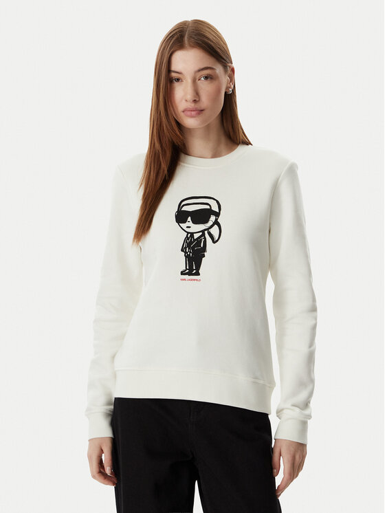 KARL LAGERFELD Hanorac A2W20071 Bej deschis Regular Fit