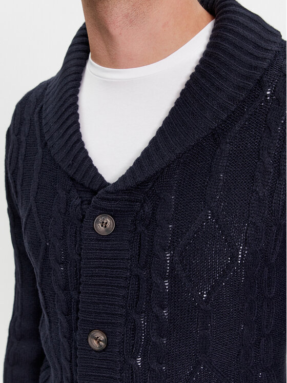 Brave Soul Brave Soul Cardigan MK-434TRACTATUS Blu scuro Regular Fit