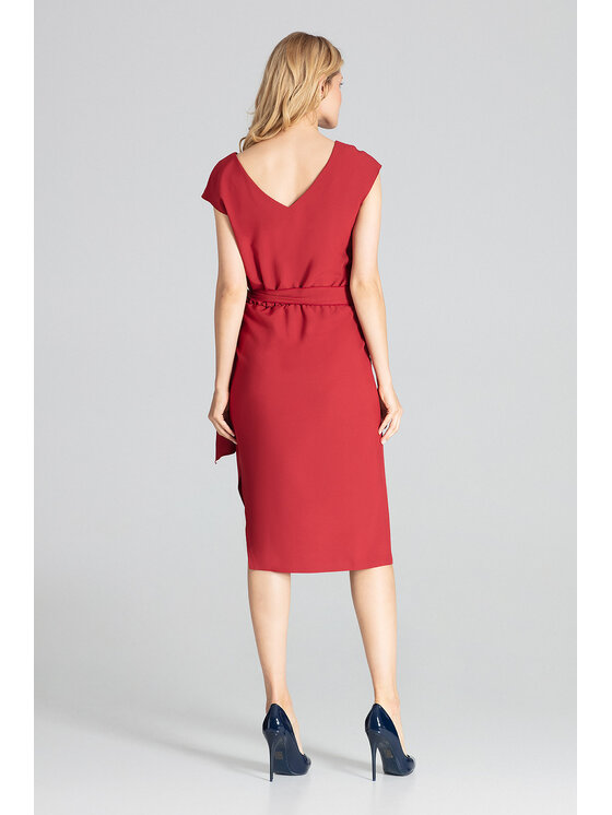 FIGL FIGL Šaty M674 Bordová Regular Fit