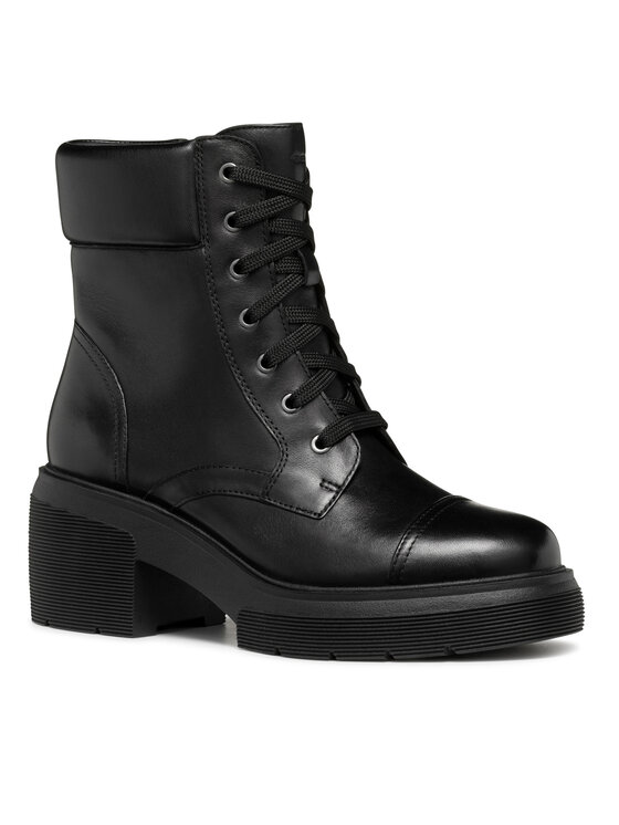 Geox Geox Botine D Spherica Ec15 D46WWB 043BC C9999 Negru