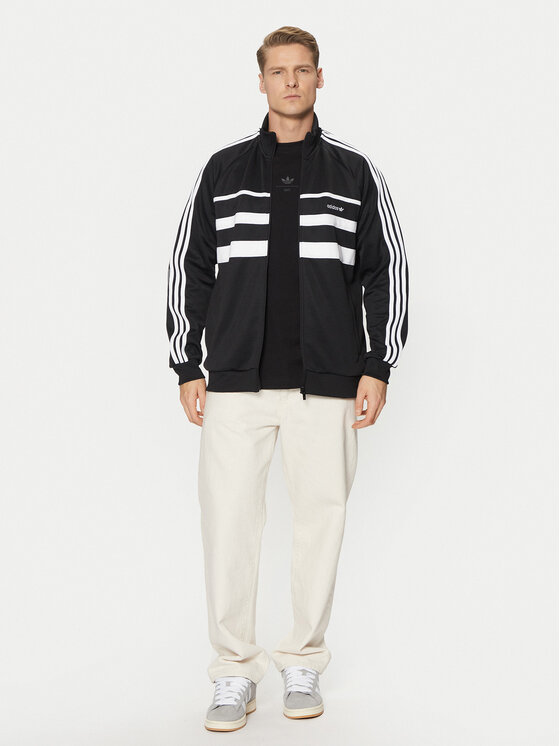 adidas adidas Mikina The First Track JP1046 Černá Regular Fit