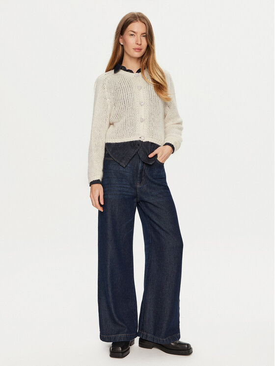 ViCOLO ViCOLO Kardigāns 33013S Écru Regular Fit