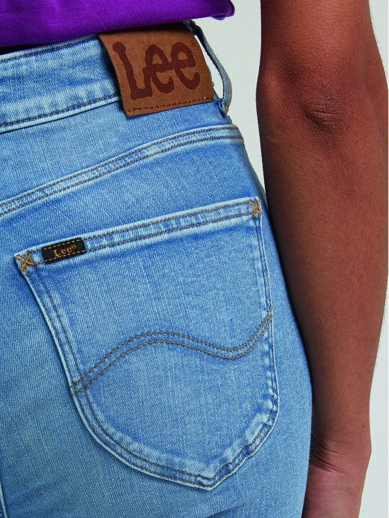 Lee Lee Jeansy Scarlett L31BGUB43 112330554 Niebieski Skinny Fit