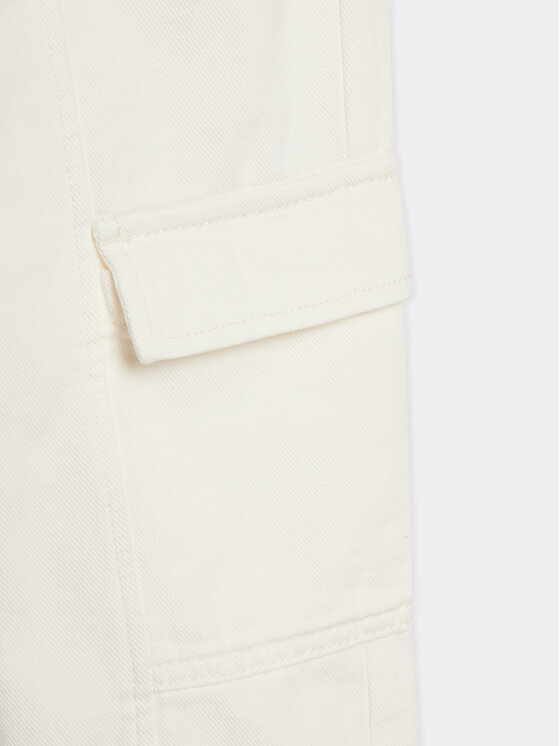 United Colors Of Benetton United Colors Of Benetton Hlače iz tkanine 42C2CF02X Écru Regular Fit