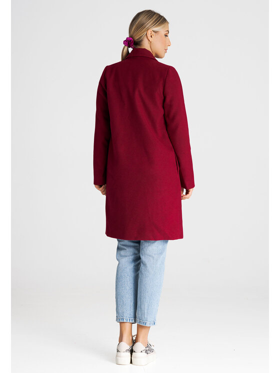 FIGL FIGLFIGL Cappotto M990 Bordeaux Regular Fit
