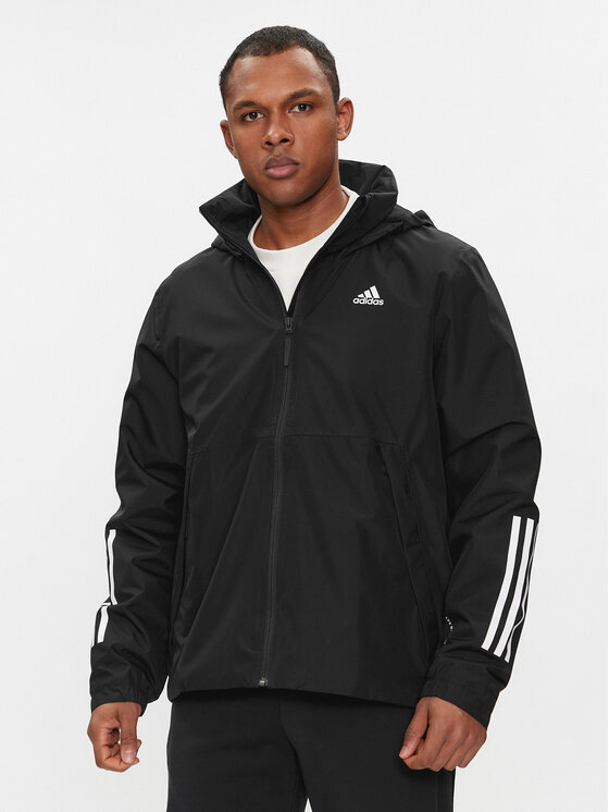 adidas adidas Prechodná bunda BSC 3-Stripes RAIN.RDY H65773 Čierna Regular Fit