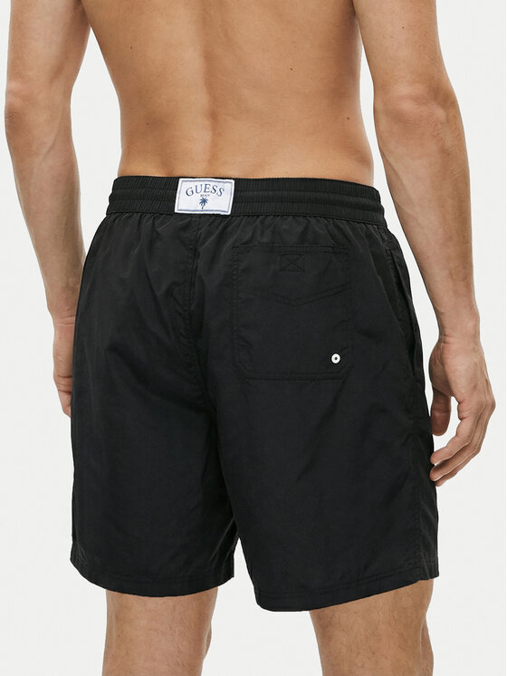 Guess Guess Pantaloni scurți pentru înot F6GT01 WN162 Negru Regular Fit