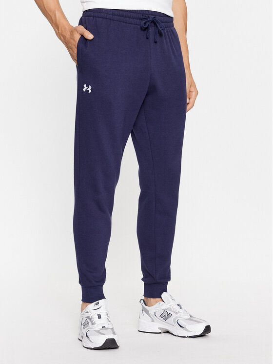Under Armour Teplákové nohavice Ua Rival Fleece Joggers 1379774 Tmavomodrá Loose Fit