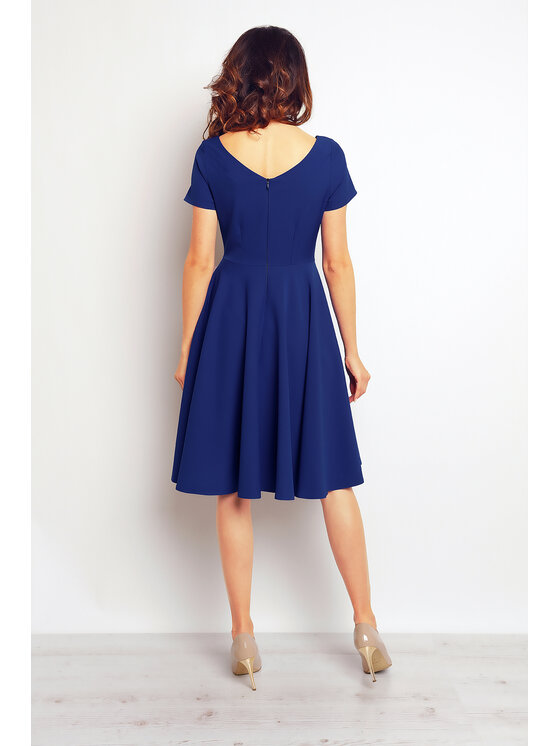 Infinite You Infinite You Sukienka letnia M091 Niebieski Basic Fit