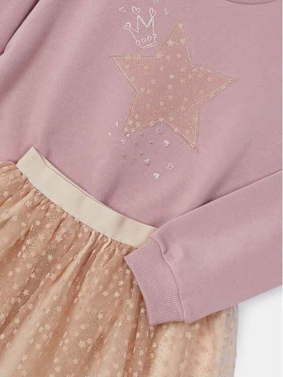 Mayoral Mayoral Komplet bluza i spódniczka 4937 Różowy Regular Fit