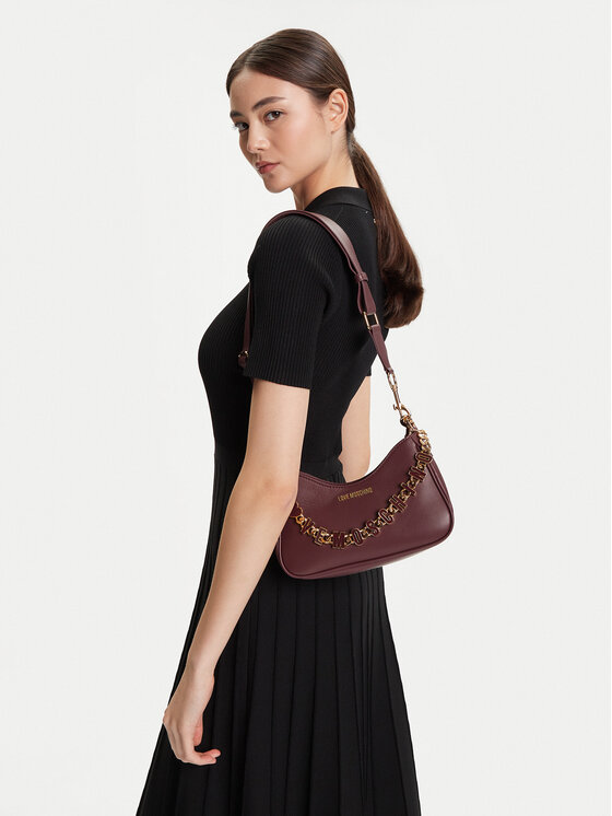 LOVE MOSCHINO LOVE MOSCHINO Ročna torba JC4070PP1NL1355A Bordo rdeča