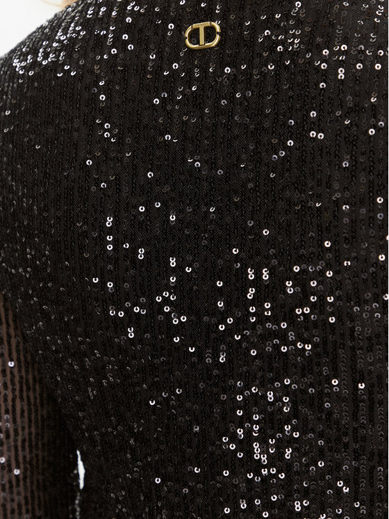 TWINSET TWINSET Coctailkleid 232TT2280 Schwarz Regular Fit