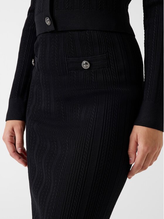 Guess Guess Spódnica mini 183313 Czarny Classic Fit