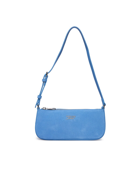 Tommy Jeans Tommy Jeans Geantă Tjw Must Suede Shoulder Bag AW0AW18454 Albastru