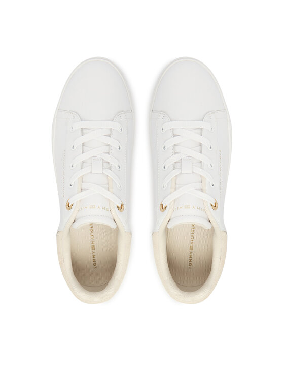 Tommy Hilfiger Tommy Hilfiger Sneakersy Casual Cupsole Sneaker FW0FW09020 Biały