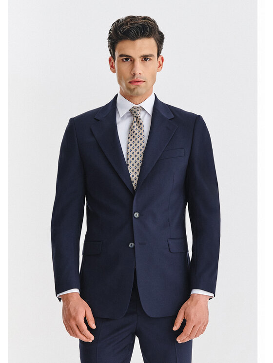 Pako Lorente Pako Lorente Marynarka P000P-3G-005 Granatowy Slim Fit
