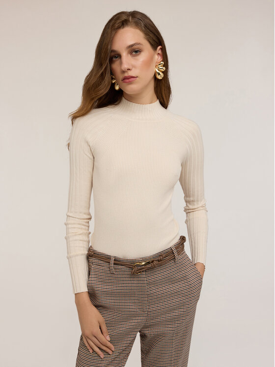 Motivi Motivi Maglione M360W003443N011 Bianco Slim Fit