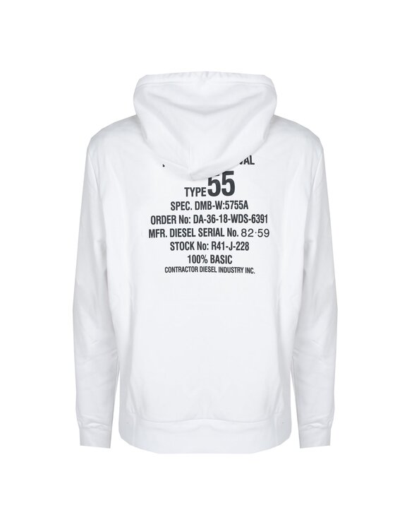 Diesel Diesel Μπλούζα A06500-0HAYT Λευκό Regular Fit