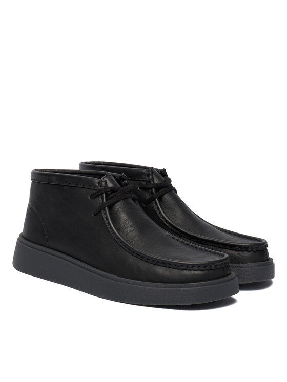 Clarks Clarks Šnurovacia obuv Torview Hi 26183440 Čierna