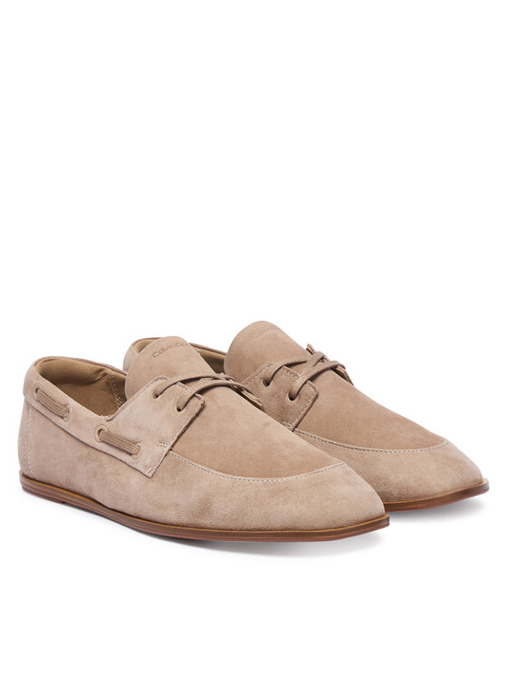 Calvin Klein Calvin Klein Halbschuhe Ess Boatshoe Suede HW0HW03290 Beige