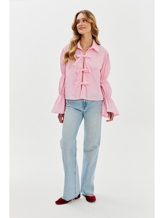 NAOKO NAOKO Koszula Cotton Candy Różowy Regular Fit