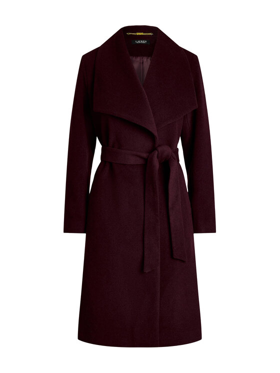LAUREN RALPH LAUREN LAUREN RALPH LAUREN Gyapjú kabát 297962169005 Bordó Regular Fit