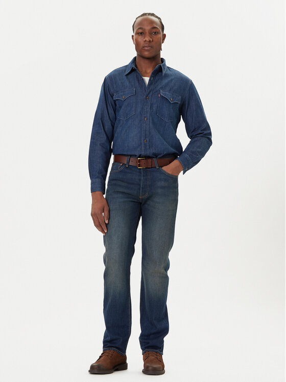 Levi's® Levi's® džínsová košeľa Western A1919-0061 Tmavomodrá Relaxed Fit