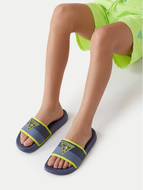 Guess Şlapi CEOWB-K250040(CH) Bleumarin