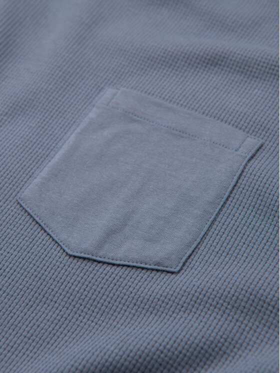 Ombre Ombre Longsleeve OM-LSCL-0109 Niebieski jasny Regular Fit