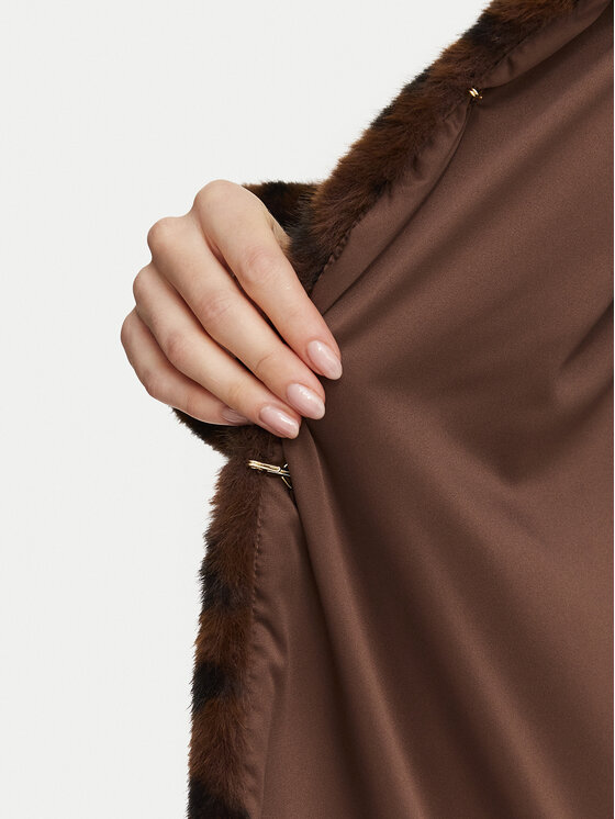Marella Marella Γούνα Macro 2623456044 Καφέ Regular Fit