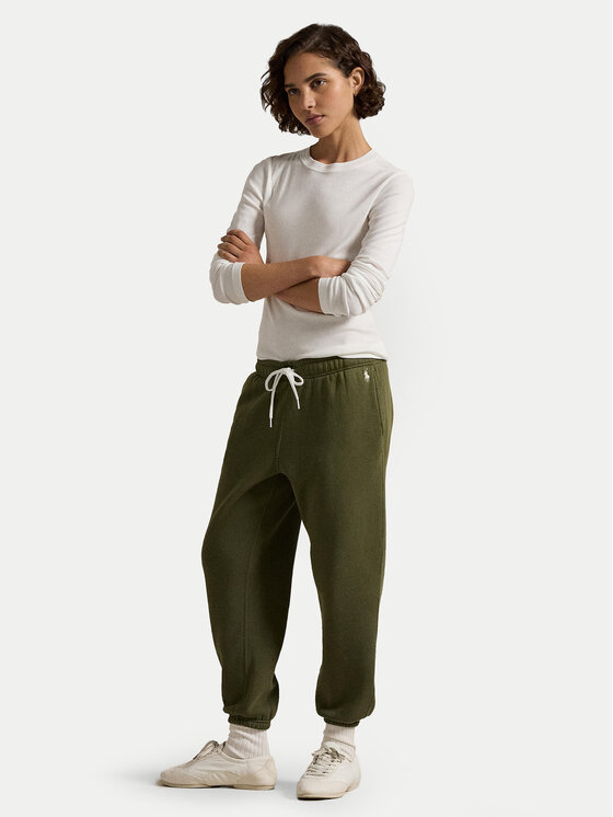 Polo Ralph Lauren Polo Ralph Lauren Spodnji del trenirke 211943009 Zelena Regular Fit