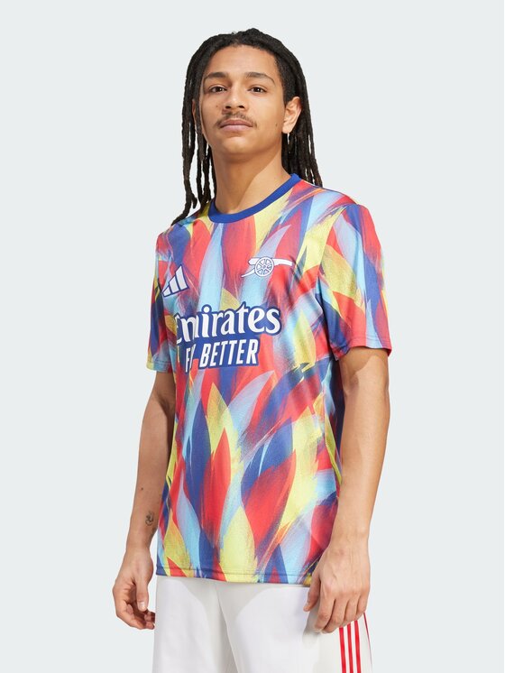 adidas adidas Koszulka techniczna Arsenal 25/26 Pre-Match Jersey Błękitny Slim Fit