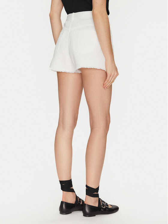 TWINSET TWINSET Pantaloni scurți de blugi 251TP2593 Écru Loose Fit