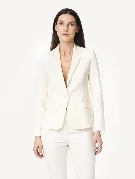 KMX KMX Marynarka 107760009 Écru Fitted Fit
